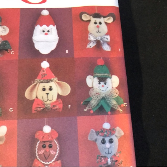 Felt Ornaments Snowman Santa Reindeer Elf Penguin Christmas Simplicity Crafts - Picture 4 of 7